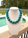 Teal Chunky Necklace
