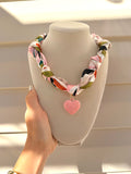Heart Scarf Necklace