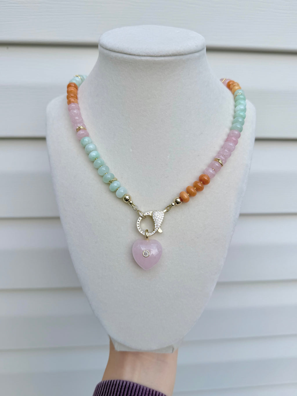 Rosey Beaded Necklace