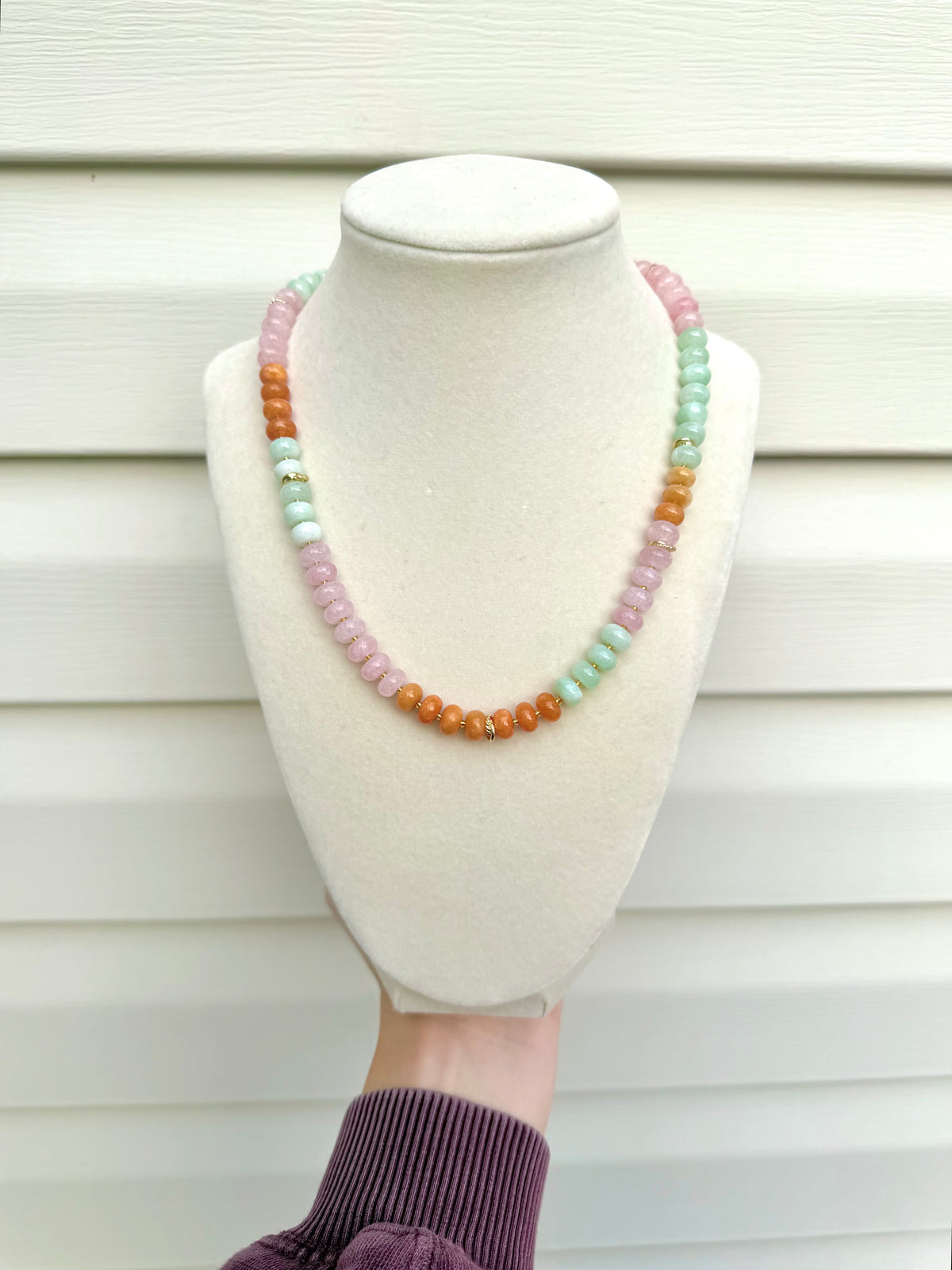 Rosey Beaded Necklace
